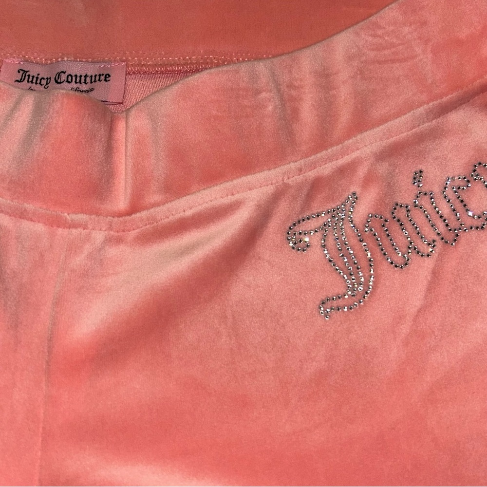 Juicy Couture Strawberry Ice Velour Track Pants with Bling Juicy NWT - Picture 2 of 6